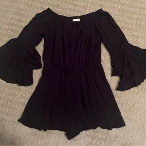 Ruffle Sleeve Romper